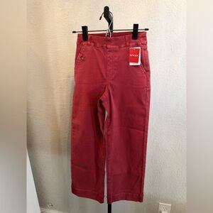 🆕SPANX Cropped Stretch Twill Pants NWT size XS in Wild Rose